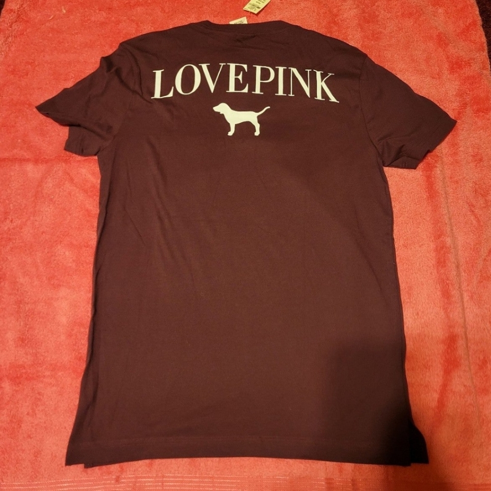 SZ XS VS PINK CAMPUS SHORT SLEEVE TEE